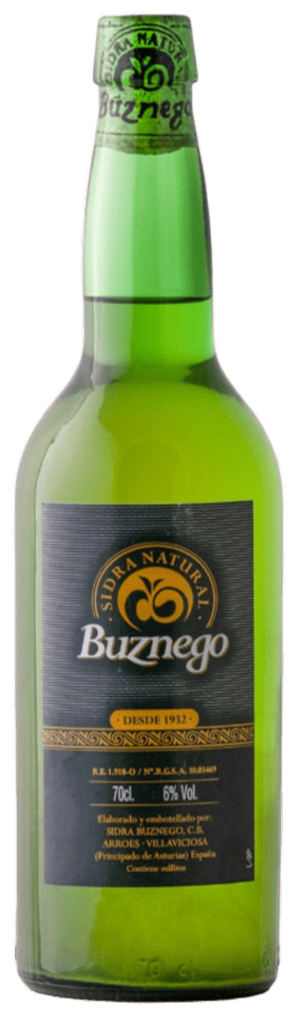 Botella_Sidra_Buznego Botella de Sidra Natural Asturiana Buznego